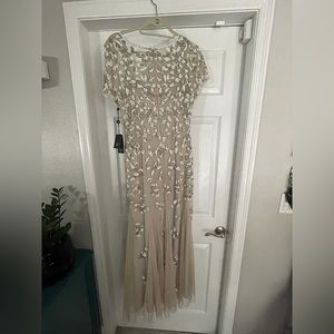 Adrianna Papell Beaded Long Dress